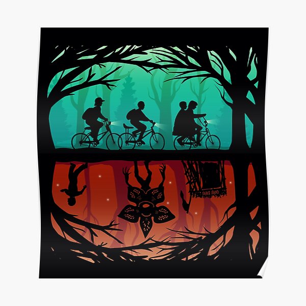 Stranger Things - The Upside Down and Hawkins Poster