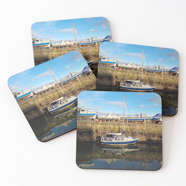 Item preview, Boats and their reflections in Dysart Harbour  designed and sold by S-and-W-4ever.