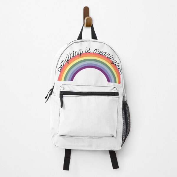 Item preview, cute meaningless existence rainbow sticker designed and sold by seapeachy.