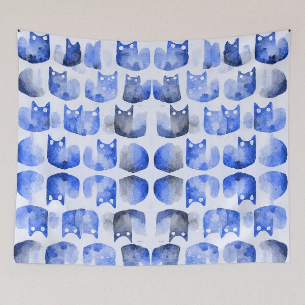 Item preview, blue kittens designed and sold by Esmiovel.