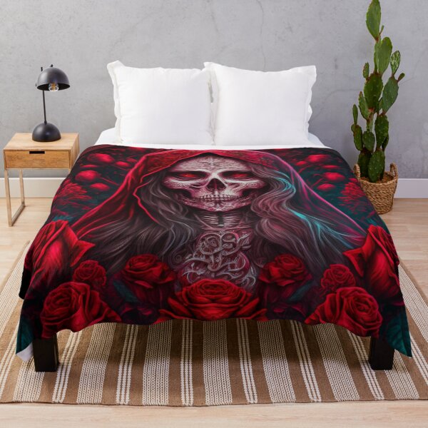 Item preview, Ornate Roses Santa Muerte designed and sold by ingutted.