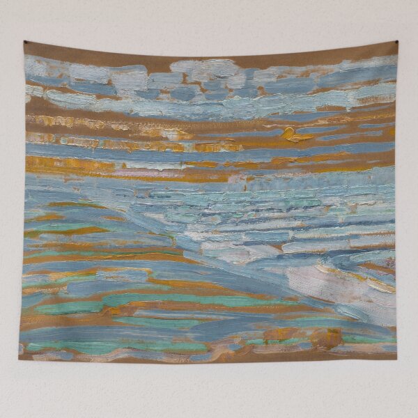 Item preview,  View from the Dunes with Beach and Piers, Domburg (1909) by Piet Mondrian designed and sold by BossyCatHome.