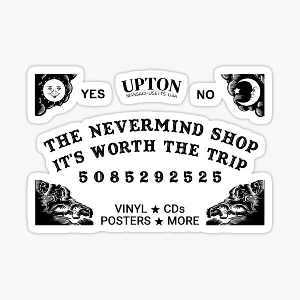Nevermind Shop Spirit Board Sticker