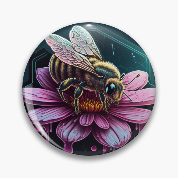 Item preview, Bee with Flower designed and sold by Black-Glove.