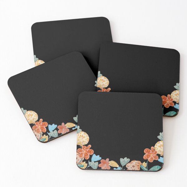 Artikelvorschau, Border flower colors party a watercolor sketch black entworfen und verkauft von Yana Mustafina | Boho Soulful Designs.