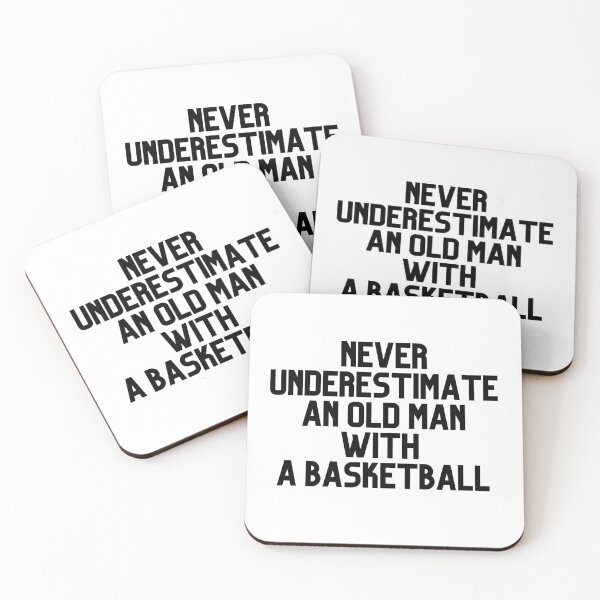 Item preview, Never underestimate an old man with a basketball designed and sold by AlikeForth.
