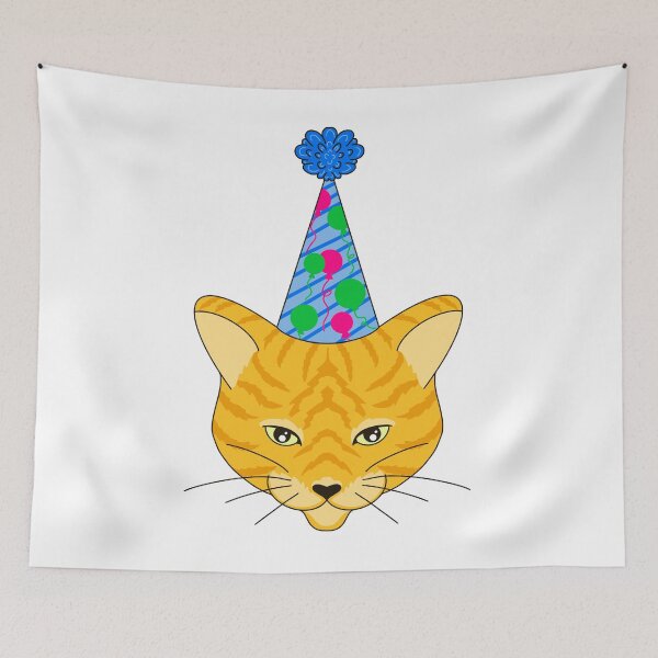 Item preview, Happy Birthday Party Cat designed and sold by missmann.