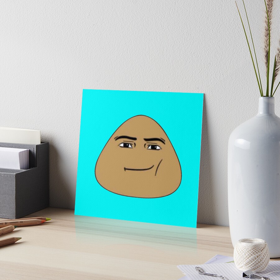 Pou Meme Art Board Print for Sale by tttatia