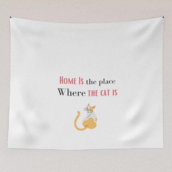 Item preview, Home Is The Place Where The Cat Is designed and sold by erion-store.