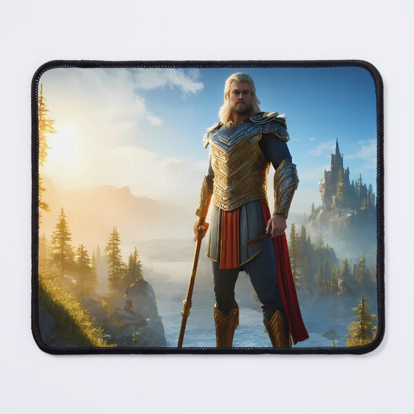 Item preview, Odin The All Father, Beautiful Nature Background, Sunset on Asgard, A.I. Artwork - Gods Collection designed and sold by SpektroDesign.
