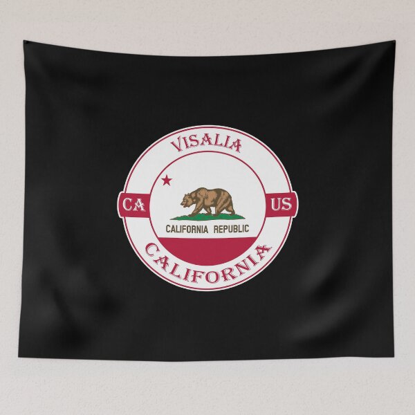 Item preview, Visalia California Flag USA Seal Stamp Badge Travel Souvenir designed and sold by TeeHome.
