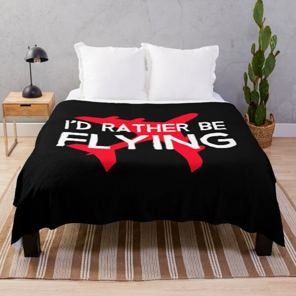 Item preview, Id Rather be Flying - Airplane Lover Quote - Aviation Slogan designed and sold by Ikaroots.