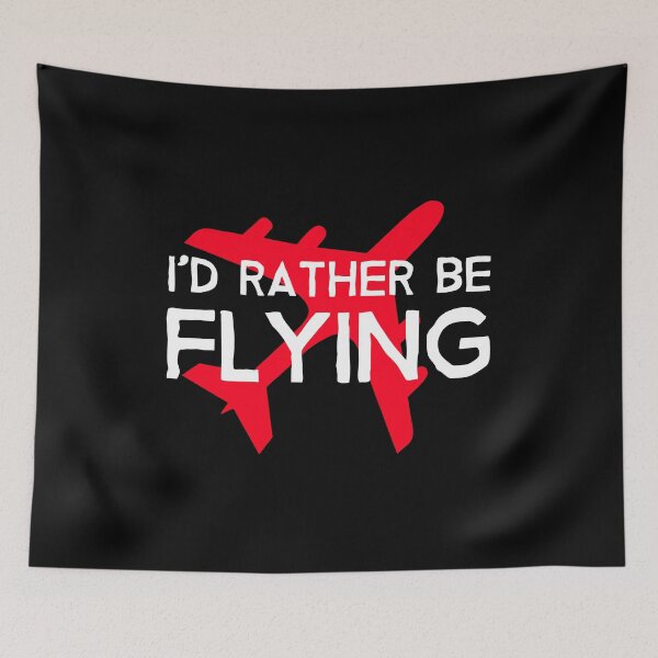 Item preview, Id Rather be Flying - Airplane Lover Quote - Aviation Slogan designed and sold by Ikaroots.