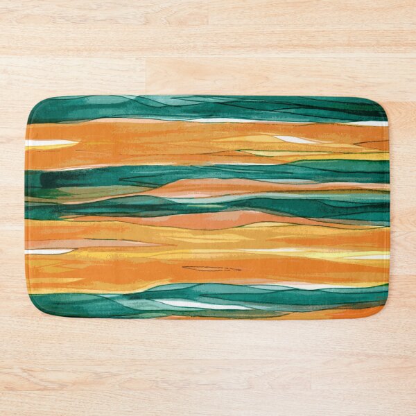 Item preview, Teal Orange River Flow designed and sold by Alexandria Levin.