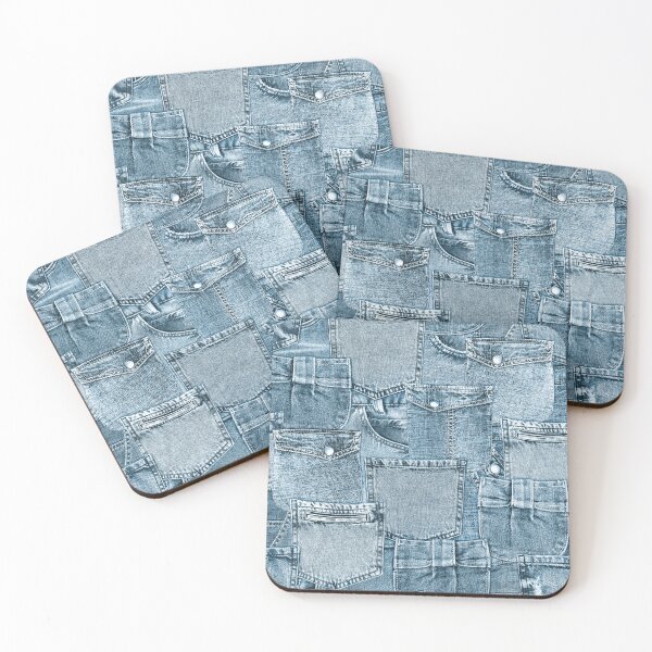 Item preview, Jeans fashion background. Denim blue grunge textured seamless pattern designed and sold by olgersart.