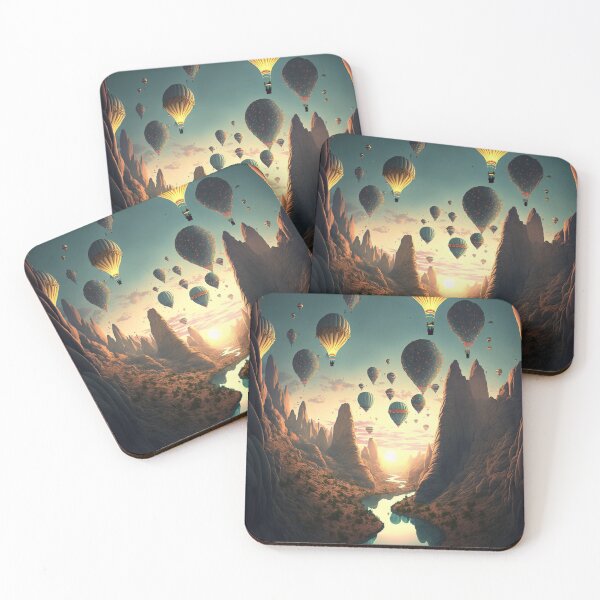 Item preview, Hot Air Balloon Valley Landscape designed and sold by ArcaneVisions.