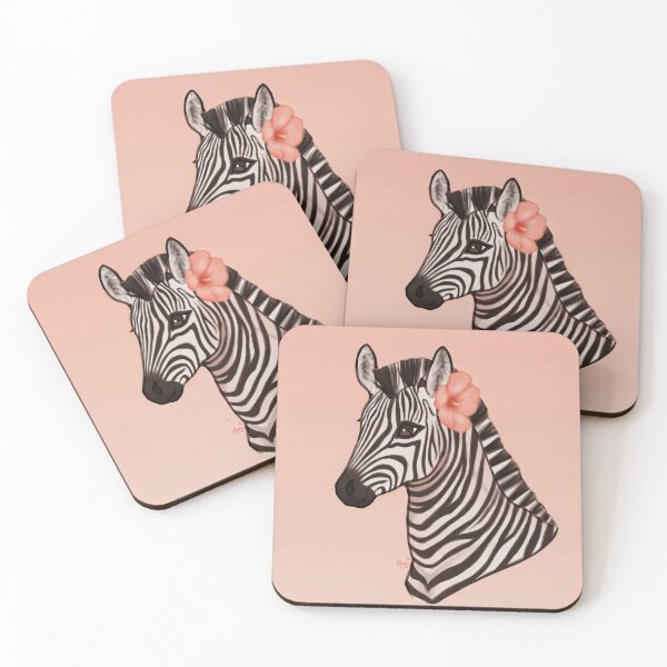 Item preview, Zebra foal with a hibiscus designed and sold by Mayrishka.