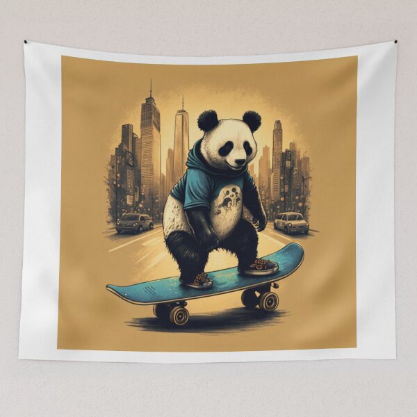 Item preview, Panda on Board: Skateboarding with Style designed and sold by fearless301.