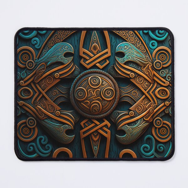 Item preview, Copper and blue norse design designed and sold by Cydermann.