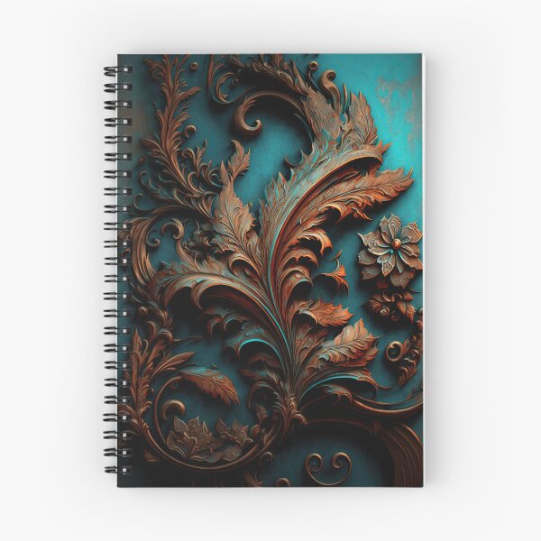 Item preview, Copper pattern on a blue wall designed and sold by Cydermann.