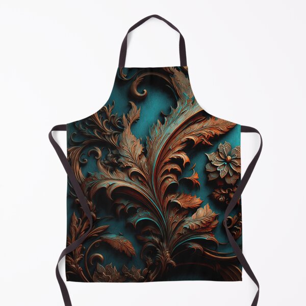 Item preview, Copper pattern on a blue wall designed and sold by Cydermann.