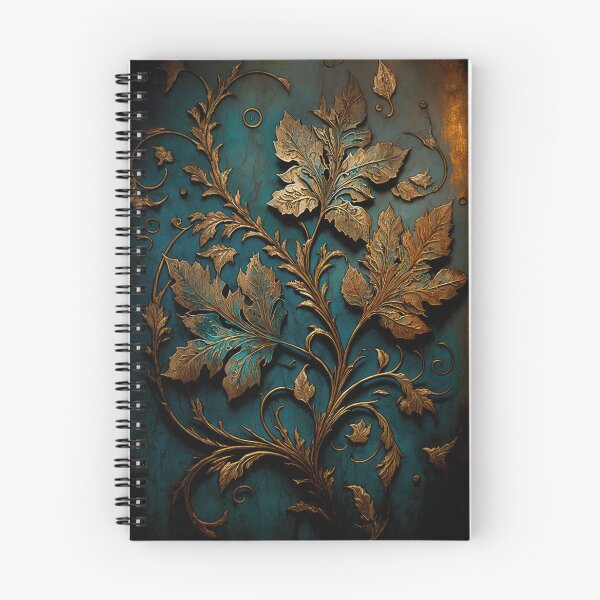 Item preview, Copper leaves on a blue wall designed and sold by Cydermann.