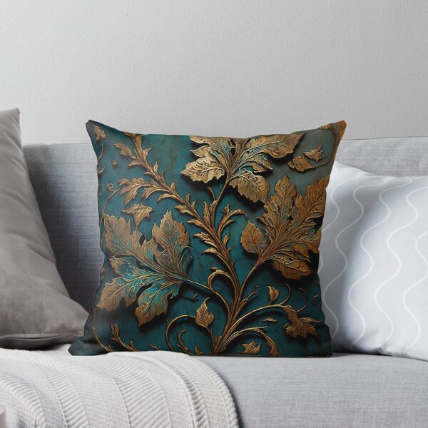 Item preview, Copper leaves on a blue wall designed and sold by Cydermann.