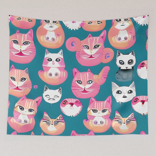 Item preview, Abstract Cats designed and sold by Bizaire.