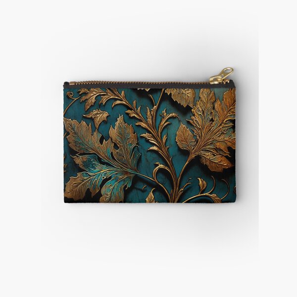 Item preview, Copper leaves on a blue wall designed and sold by Cydermann.