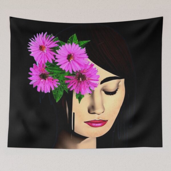 Item preview, Flowers growing out of head designed and sold by gramizzia.