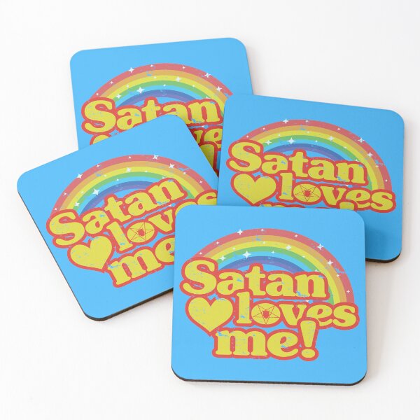 Item preview, Distressed Satan Loves Me! designed and sold by TeeArcade84.