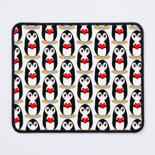 Item preview, Cute cartoon penguin character holding heart. designed and sold by Ingahaliullina.
