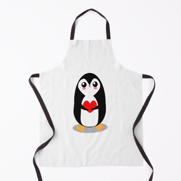 Item preview, Cute cartoon penguin character holding heart. designed and sold by Ingahaliullina.