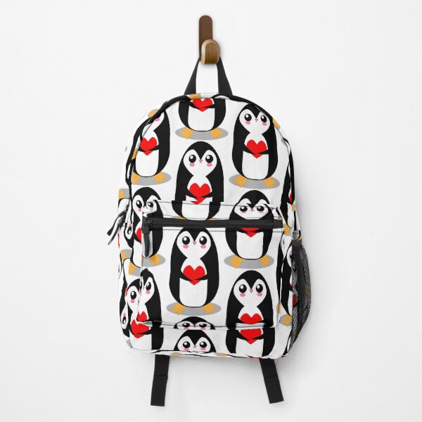 Item preview, Cute cartoon penguin character holding heart. designed and sold by Ingahaliullina.