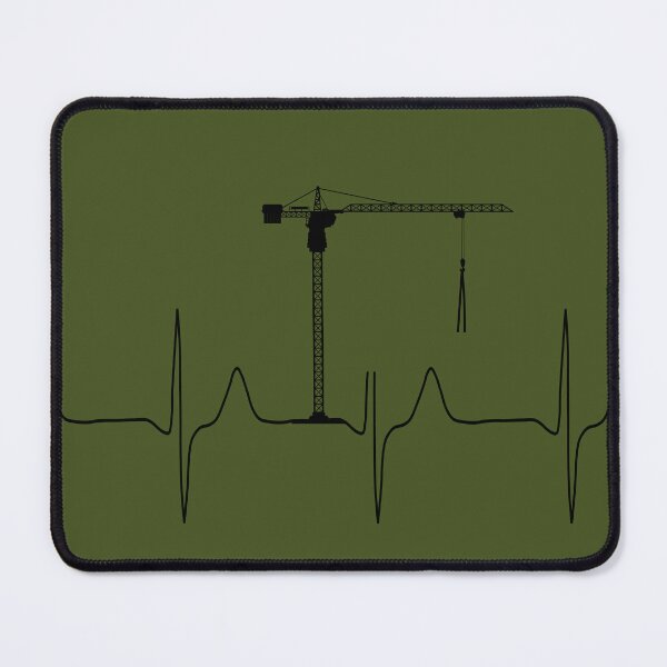 Item preview, My heart beats for construction cranes designed and sold by Jeeb-Arts.