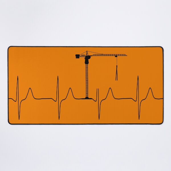 Item preview, My heart beats for construction cranes designed and sold by Jeeb-Arts.