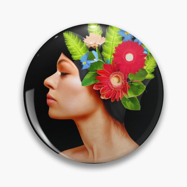 Item preview, Flowers growing out of head designed and sold by gramizzia.