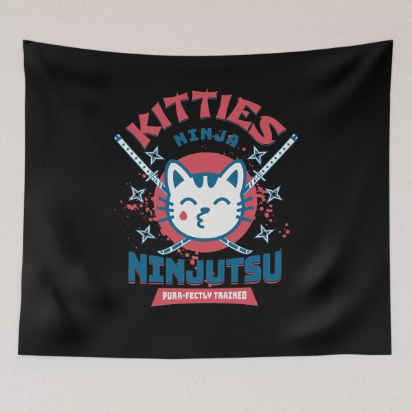 Aperçu de l'œuvre KITTIES NINJA NINJUTSU AMANT DRÔLE DES CHATS RONDONNÉS PARFAITEMENT FORMÉS créée et vendue par PECCATOR.