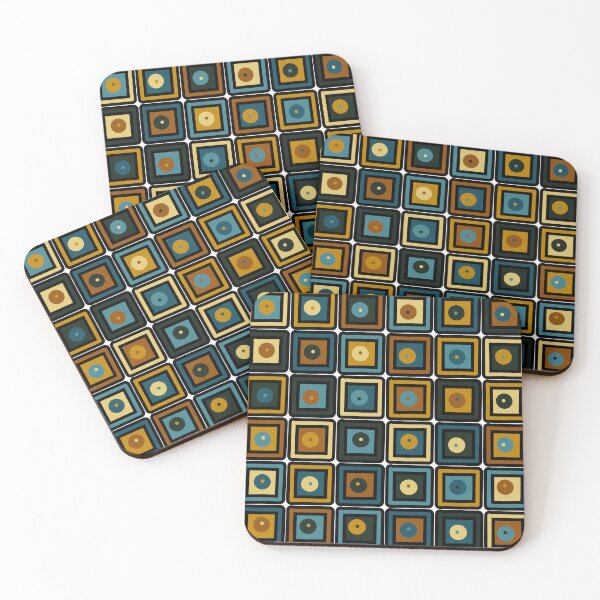 Item preview,  Squares with dots - retro designed and sold by Zeewind.