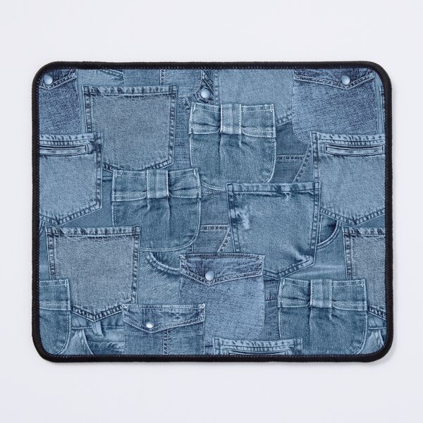 Item preview, Jeans fashion background. Denim blue grunge textured seamless pattern designed and sold by olgersart.