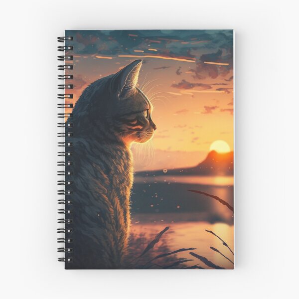 Item preview, Cat Watching Sunset Scene designed and sold by MaRa ★★★★★.
