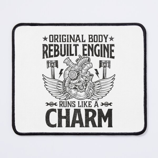 Item preview, Funny Original Body Rebuilt Engine Runs Like A Charm Heart  designed and sold by Best Designer.