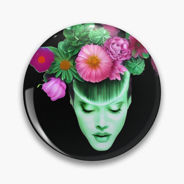 Item preview, Flowers growing out of head designed and sold by gramizzia.