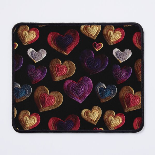 Item preview, Everyheart golder hearts Embroidered Pattern 20_S40 designed and sold by CreArtorium.