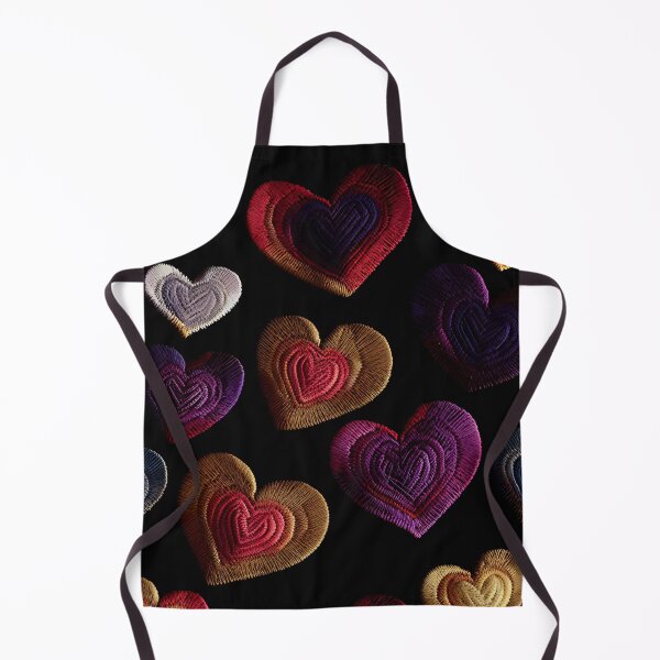 Item preview, Everyheart golder hearts Embroidered Pattern 20_S40 designed and sold by CreArtorium.