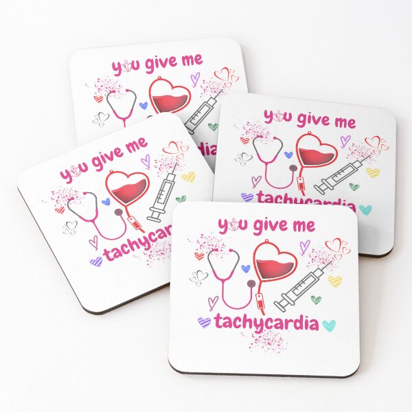 Item preview, You Give Me Tachycardia Funny ICU Nurse Valentines Day T-Shirt designed and sold by kalidfashUSA.