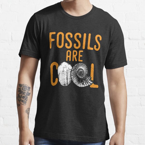 "Fossil tshirt saying fossils are cool ideal paleontology gift idea