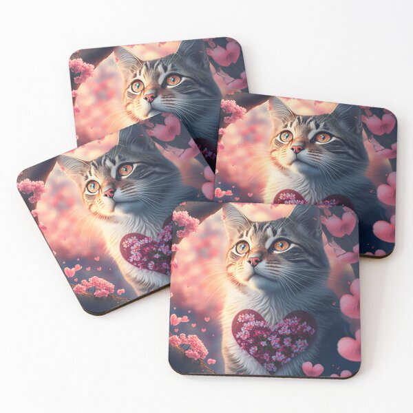 Item preview, Cute  Cat in love  designed and sold by BISJOU.