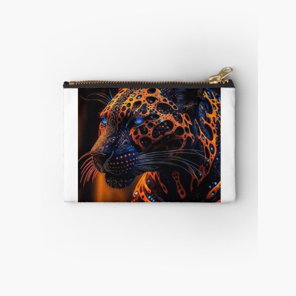 Item preview, id67 Legendary stave lion figure, navy blue orange yellow patterned lion stave, wild cats, cats, wild animals, blue colored eyes, luminous blue eyes, predatory and cute animals, strong animals, designed and sold by bcbutika.