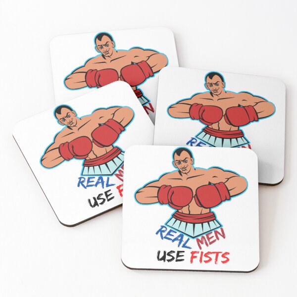 Item preview, Real Men Use Fists designed and sold by Innovativeartco ⭐⭐⭐⭐⭐(12k).